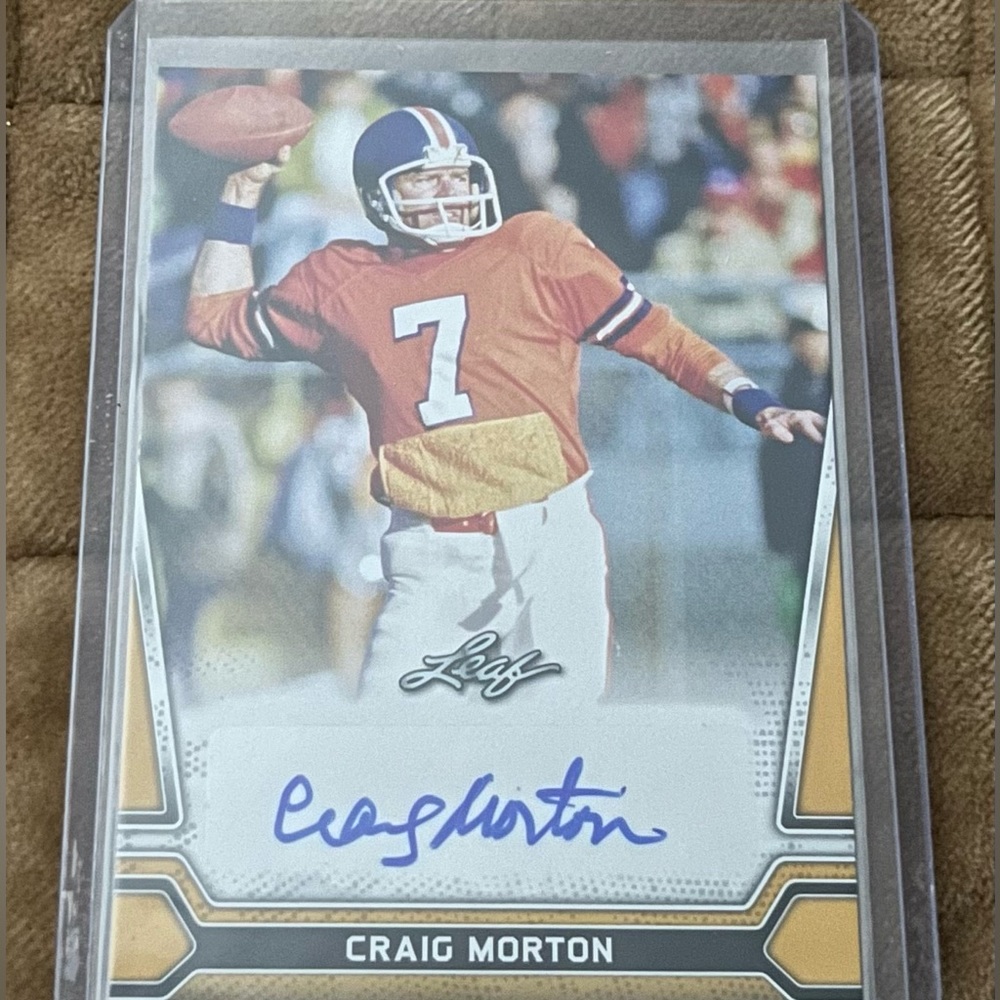 2021 Leaf Craig Morton #BA-CM1 Auto